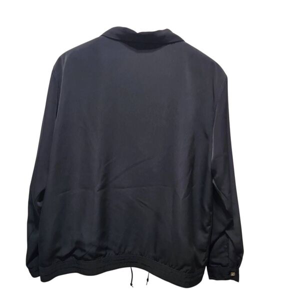 Mureli black jacket cityscape Embellished embroidered full zip Large - Picture 3 of 8